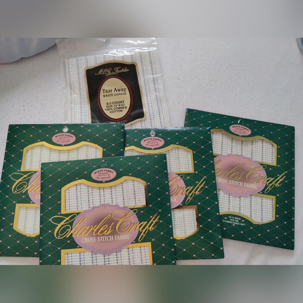 Charles Craft Cross Stitch Fabric Set